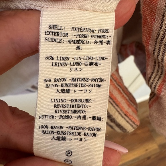 Free People Pink and Tan Striped Blazer - Picture 7 of 10